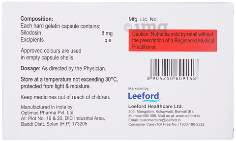 Sildoease 8mg Capsule image Sildoease 8mg Capsule image