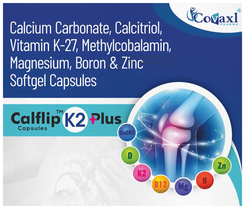 Calflip K2 Plus Softgel Capsule image Calflip K2 Plus Softgel Capsule image