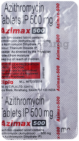 Azimax 500 Tablet image Azimax 500 Tablet image