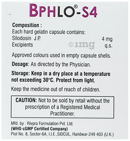 Bphlo S 4mg Capsule image Bphlo S 4mg Capsule image