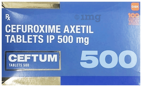 Ceftum 500mg Tablet image