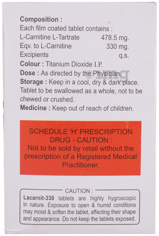 Lacarnit 330 Tablet image Lacarnit 330 Tablet image