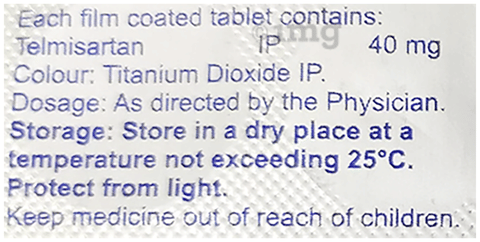 Telmilace 40mg Tablet image