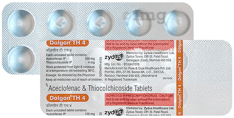 Dolgon TH 100mg/4mg Tablet image