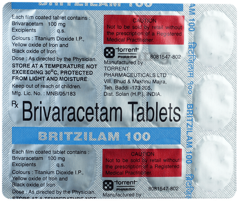 Britzilam 100 Tablet image Britzilam 100 Tablet image