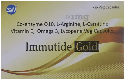 Immutide Gold Veg Capsule: Buy strip of 10.0 capsules at best