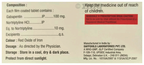 Dexogaba NT 100 Tablet