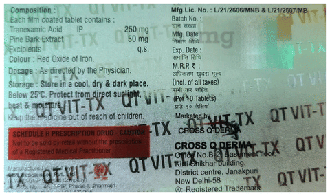 QT Vit-TX Tablet image