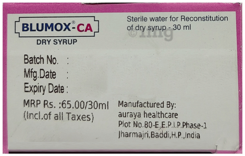 Blumox-CA Dry Syrup image Blumox-CA Dry Syrup image