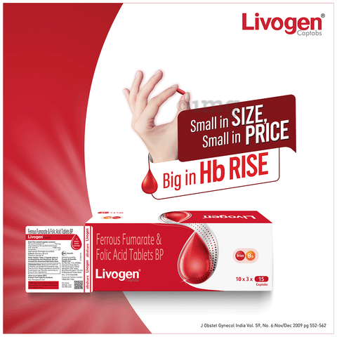 Livogen Captab | Management of Iron Deficiency image Livogen Captab | Management of Iron Deficiency image