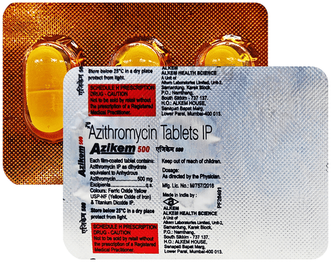 Azikem 500mg Tablet image Azikem 500mg Tablet image