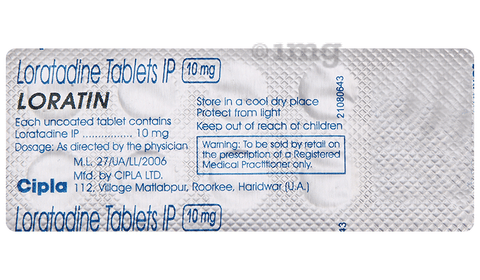 Loratin 10mg Tablet image