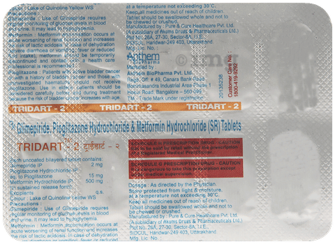 Tridart 2mg Tablet image