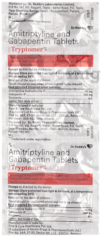 Tryptomer G 100 mg/10 mg Tablet