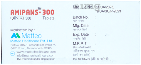 Amipans 300 Tablet image
