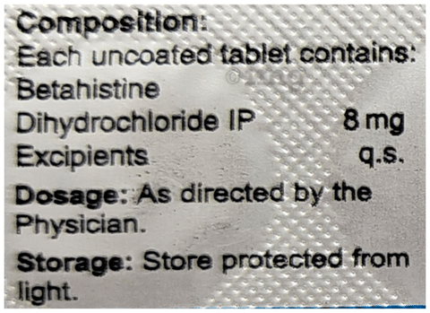 Vertifyl 8 Tablet image