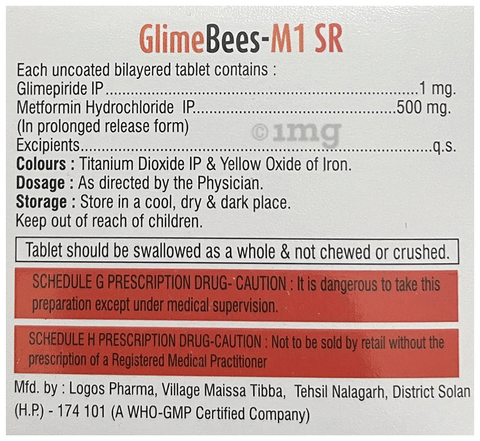 Glimebees-M 1 SR Tablet image Glimebees-M 1 SR Tablet image