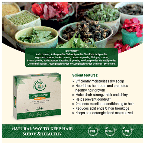 Dishant Herbal Hair Pack Powder: Buy box of 100 gm Powder at best price in  India | 1mg