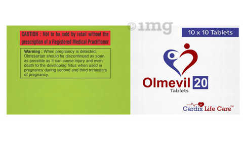Olmevil 20mg Tablet image Olmevil 20mg Tablet image