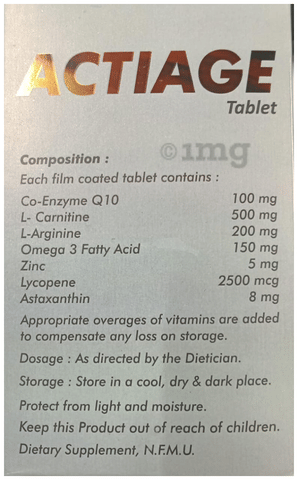 【BBxyb185 】ACTIAGE PRECIOUS EFFECTIVE Actiage Tablet: Buy strip of 10.0 tablets at best price in India | 1mg