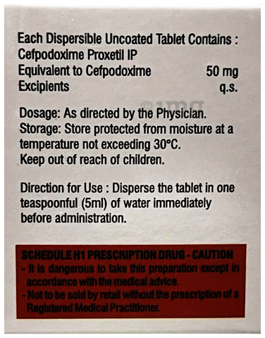 Tocef 50 Tablet DT image