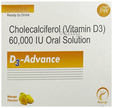 D3-Advance Oral Solution (5ml Each) Mango Sugar Free image
