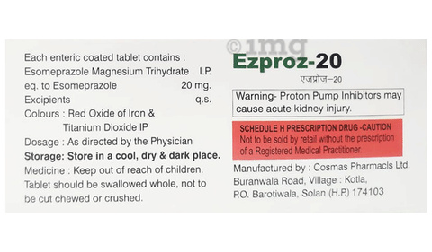 Ezproz 20 Tablet image Ezproz 20 Tablet image
