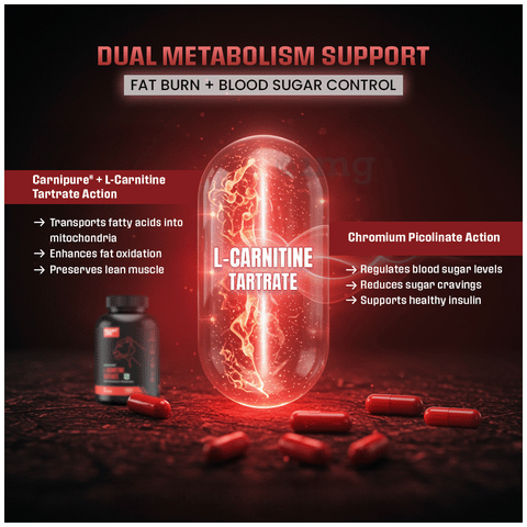 BeastLife Carnipure L-Carnitine Tartrate Capsule: Buy bottle of 60.0 capsules at best price in India | 1mg BeastLife Carnipure L-Carnitine Tartrate Capsule: Buy bottle of 60.0 capsules at best price in India | 1mg