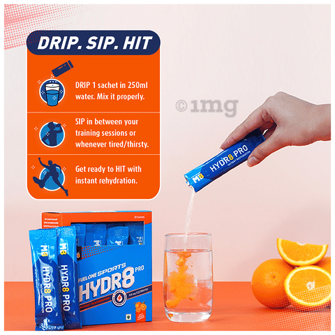 MuscleBlaze Fuel One Sports Hydr8 Pro Sachet (10gm Each) Zesty