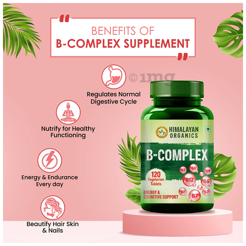 Himalayan Organics B-Complex Vegetarian Tablet: Buy bottle of 120 tablets  at best price in India | 1mg