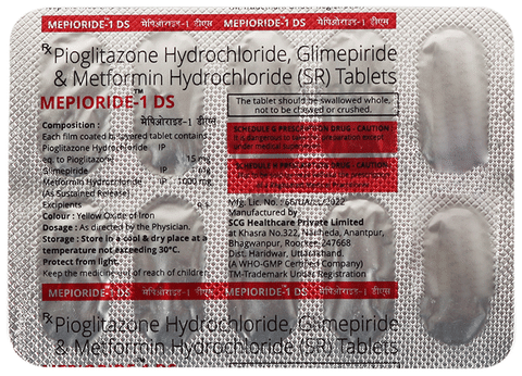Mepioride 1 DS Tablet SR
