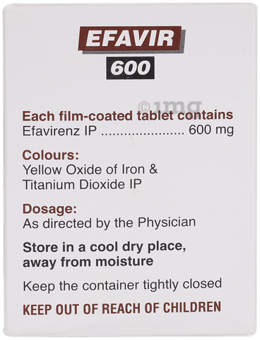 Efavir 600 Tablet image