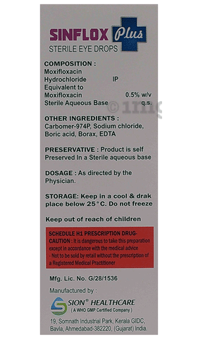 Sinflox Plus Eye Drop image