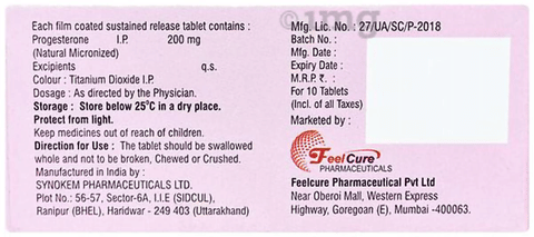 Prorone 200mg Tablet SR image