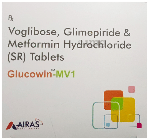 Glucowin-MV 1 Tablet SR image Glucowin-MV 1 Tablet SR image