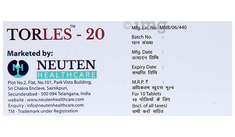 Torles 20 Tablet image Torles 20 Tablet image
