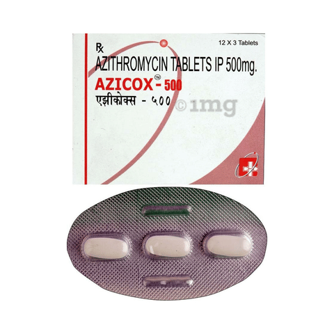 Azicox 500mg Tablet image Azicox 500mg Tablet image