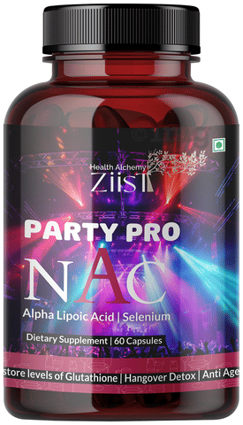 Ziist Party Pro NAC Alpha Lipoic Acid | Selenium Capsule: Buy bottle of  60.0 capsules at best price in India