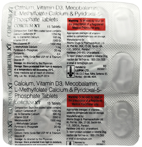 Corcium XT Tablet image