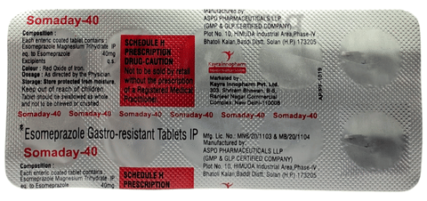 Somaday 40 Tablet image
