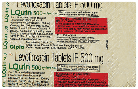 Lquin 500 Tablet image