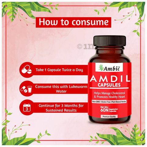 Ambic Amdil Vegetarian Capsule (60 Each) 5