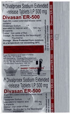Divasan ER 500 Tablet image