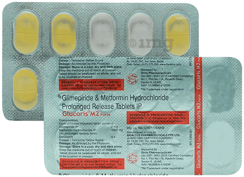 Glucoris M2 Forte Tablet PR image Glucoris M2 Forte Tablet PR image