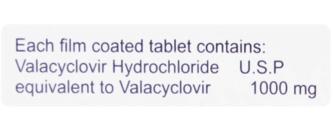 Valkon 1000mg Tablet image