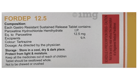 Fordep 12.5mg Tablet SR image Fordep 12.5mg Tablet SR image