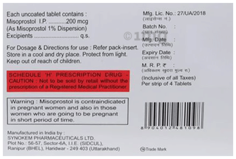 Miso-Gyn 200 Tablet image
