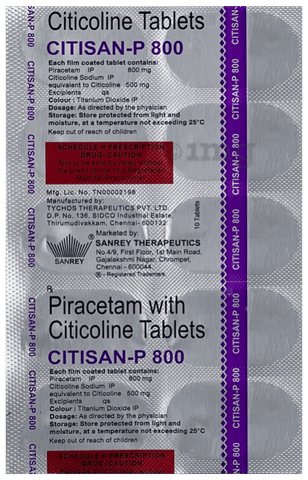 Citisan-P 800 Tablet image