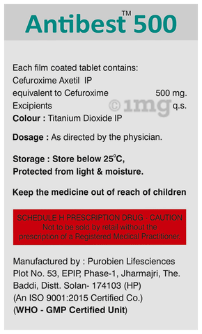 Antibest 500 Tablet image