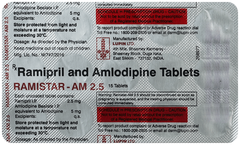 Ramistar-AM 2.5 Tablet image